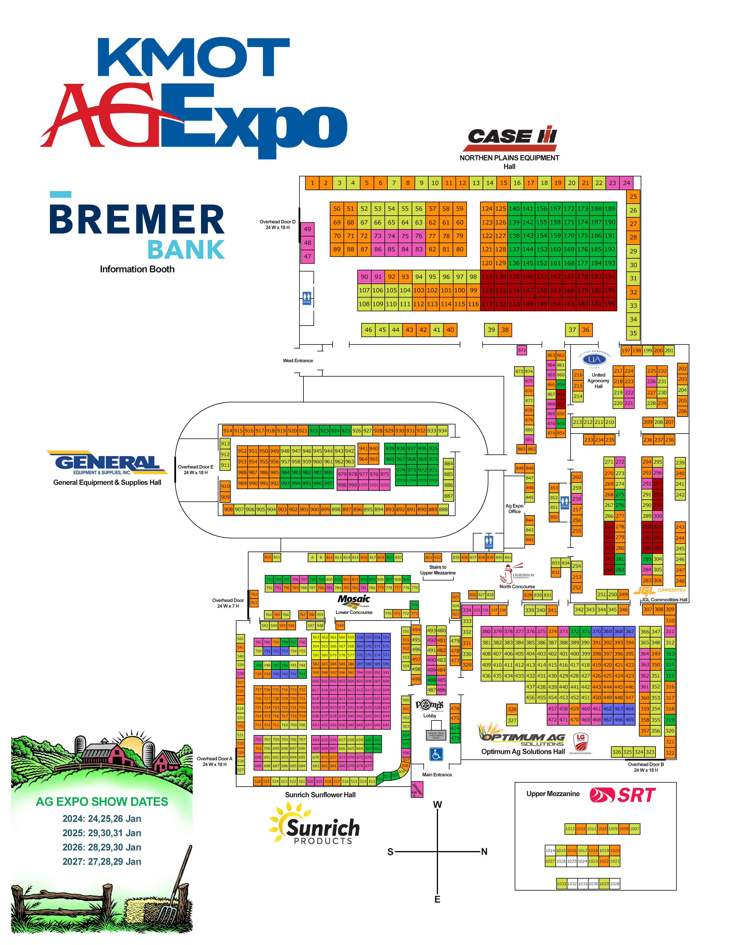 Picture of AgExpoMap2024_Colored in Bismarck-Mandan, North Dakota ...